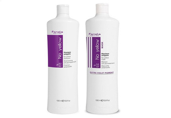 FANOLA No Yellow Shampoo 1000 ml + Maske 1000 ml – Set