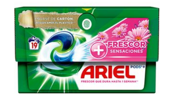 Ariel All-in-1 Waschkapseln Rosa Karton Box 19 Stück