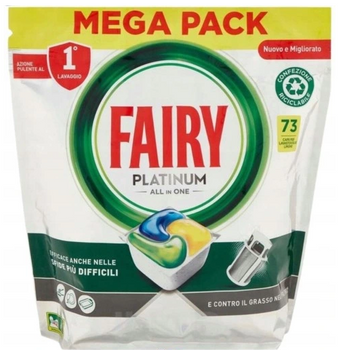 Fairy Platinum All In One Geschirrspüler Kapseln Zitrone 73 Stück