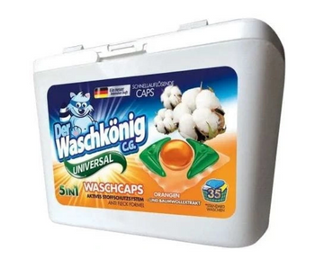 Waschkonig Universal-Wäschekapseln 5in1 Orange 35 Stück