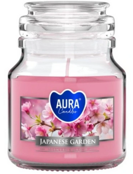 Bispol Duftkerze im Glas 120 g Japanischer Garten