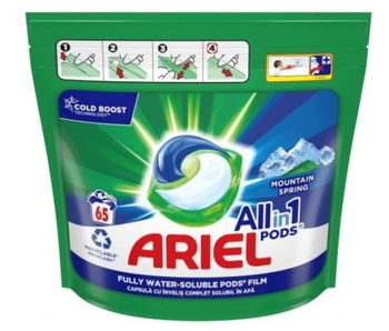 ARIEL All-in-1 Mountain Spring Waschkapseln 65 Stück