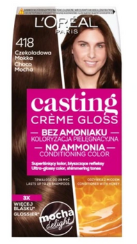 L'Oreal Paris Casting Creme Gloss Haarfarbe 418 Schokolade Mokka