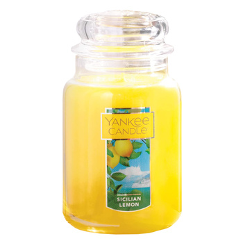 Yankee Candle Großes Glas Sizilianische Zitrone 623g