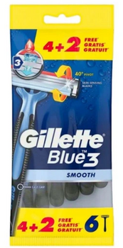 Gillette Blue3 Smooth Einwegrasierer 4+2 Stück