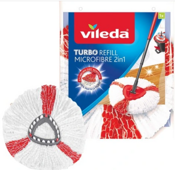 Vileda Turbo 2in1 Rotationsmopp Nachfüllung 1+1 Ersatz