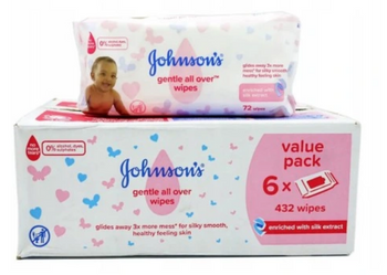 Johnson's All Over Baby-Feuchttücher 6 x 72 Stück
