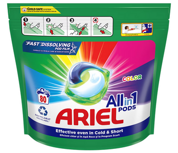 ARIEL Pods+ 3in1 Waschkapseln 80 Stück - COLOUR