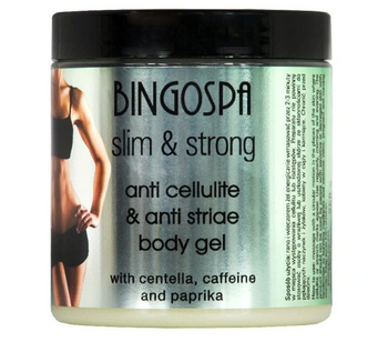 BingoSpa Körpergel gegen Cellulite und Dehnungsstreifen mit Centella und Koffein 250g