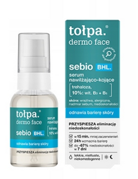 TOŁPA Dermo Face Sebio BHL Hydratisierendes und beruhigendes Gesichtsserum 10% Vit B3 + B5 30 ml