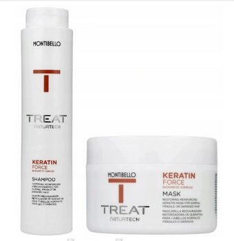 MONTIBELLO Naturtech Keratin Force Shampoo 300 ml + Maske 200 ml
