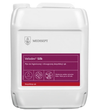 Velodes Silk 5 L Flüssigkeit zur hygienischen und chirurgischen Händedesinfektion Medisept
