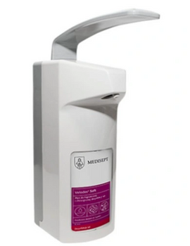 Wandmontierter Ellenbogenspender aus ABS-Kunststoff 500 ml Medisept