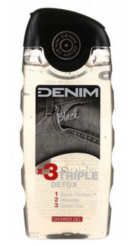 Denim Black Duschgel x3 Triple Detox 250 ml