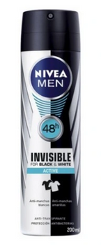 Nivea Men Black & White Active Deodorant Spray 200 ml