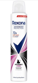 Rexona Motion Advanced Protection Unsichtbar Reines Deodorant für Frauen 200 ml