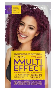 Joanna Multi Effect Color Keratin Complex Haarshampooetka -07 Deep Burgundy 35 g