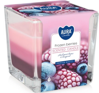 Bispol Duftkerze im Glas dreifarbig 170 g Gefrorene Beeren