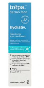 TOŁPA Dermo Face Hydrativ Feuchtigkeitscreme SPF 10 40 ml
