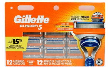 Gillette Fusion 5 Power Knives Nachfüllpackungen 12 Stück