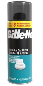 Gillette Sensitive Rasierschaum für empfindliche Haut Grün 400 ml