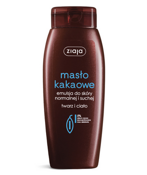 Ziaja Kakaobutter-Emulsion für normale und trockene Haut, Gesicht und Körper, 200 ml