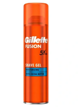Gillette Fusion 5X Feuchtigkeitsspendendes Rasiergel mit Kakaobutter 200 ml