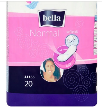 Bella Normal Damenbinden ohne Flügel 20 Stück