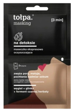 TOŁPA Masking Detoxifying Express Cleansing Face Mask 2x5 ml