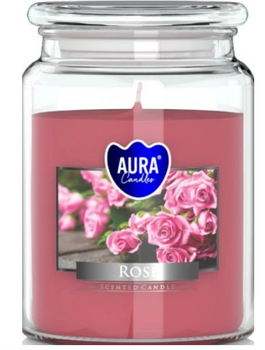 Bispol Duftkerze im Glas 500 g Rose