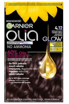 Garnier Olia Haarfarbe 4.12 Schillernd Dunkelbraun
