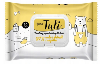 Luba Toilettenpapier befeuchtet duftend für Kinder 97% Wasser und Calendula 50 Stück