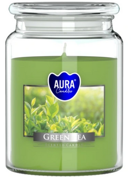 Bispol Duftkerze im Glas 500 g Grüner Tee