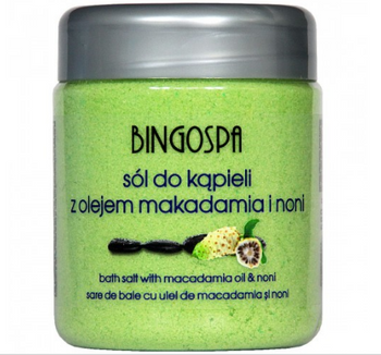 BingoSpa Badesalz mit Macadamia- und Noniöl 580g