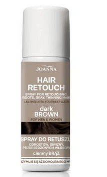 Joanna Hair Retouch Spray zum Auffrischen des Haaransatzes Dunkelbraun 75 ml