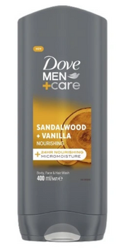 Dove Men+ Care Sandelholz + Vanille Duschgel 400 ml