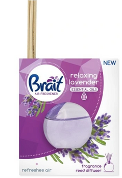 Brait Entspannender Lavendelduft Diffusor mit Stäbchen 40 ml