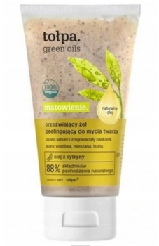 Tolpa Green Oils Mattierendes-Peeling-Gesichtswaschgel 150 ml