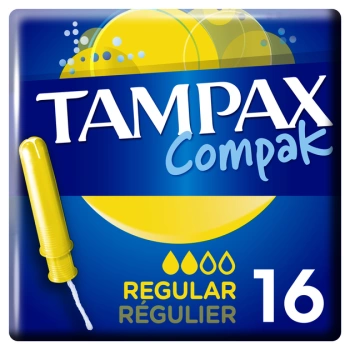Tampax Compak Regular mit Applikator 16 Stück.