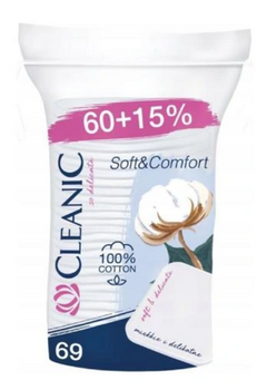 Cleanic Soft&amp;Comfort Pads quadratisch 60+15%