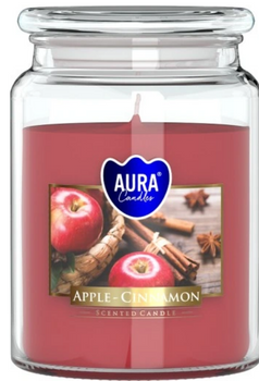 Bispol Duftkerze im Glas 500 g Apfel-Zimt