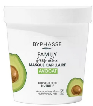 Byphasse Family Fresh Delice Avocado Maske für trockenes Haar 250 ml
