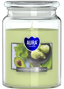 Bispol Duftkerze im Glas 500 g Gartenminze &amp; Avocado