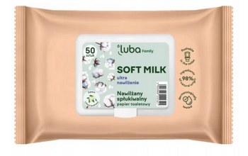 Luba Soft Milk angefeuchtetes Toilettenpapier 50 Stück