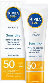 Nivea SUN Sonnenschutz-Gesichtscreme für empfindliche Haut SPF50 50 ml