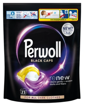 Perwoll Renew Caps Schwarze Kapseln für dunkle Wäsche 23 Stück