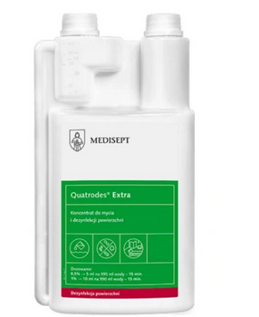 Quatrodes Extra 1 L Konzentrat zur Reinigung und Desinfektion von Flächen Medisept