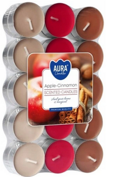 Bispol Teelicht Duftwärmer 30 Stück Apfel - Zimt