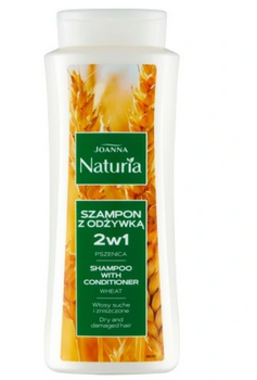 Joanna Naturia Haarshampoo 2w1 Haarshampoo 2w1 für trockenes und strapaziertes Haar mit Weizen 500 ml