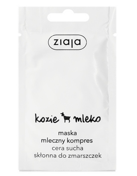 Ziaja Goat Milk Mask milchige Kompresse. Trockene Haut, die zu Falten neigt, 7 ml